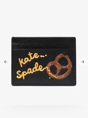 NEW✨Kate Spade Pretzel Slim Card Holder Novelty